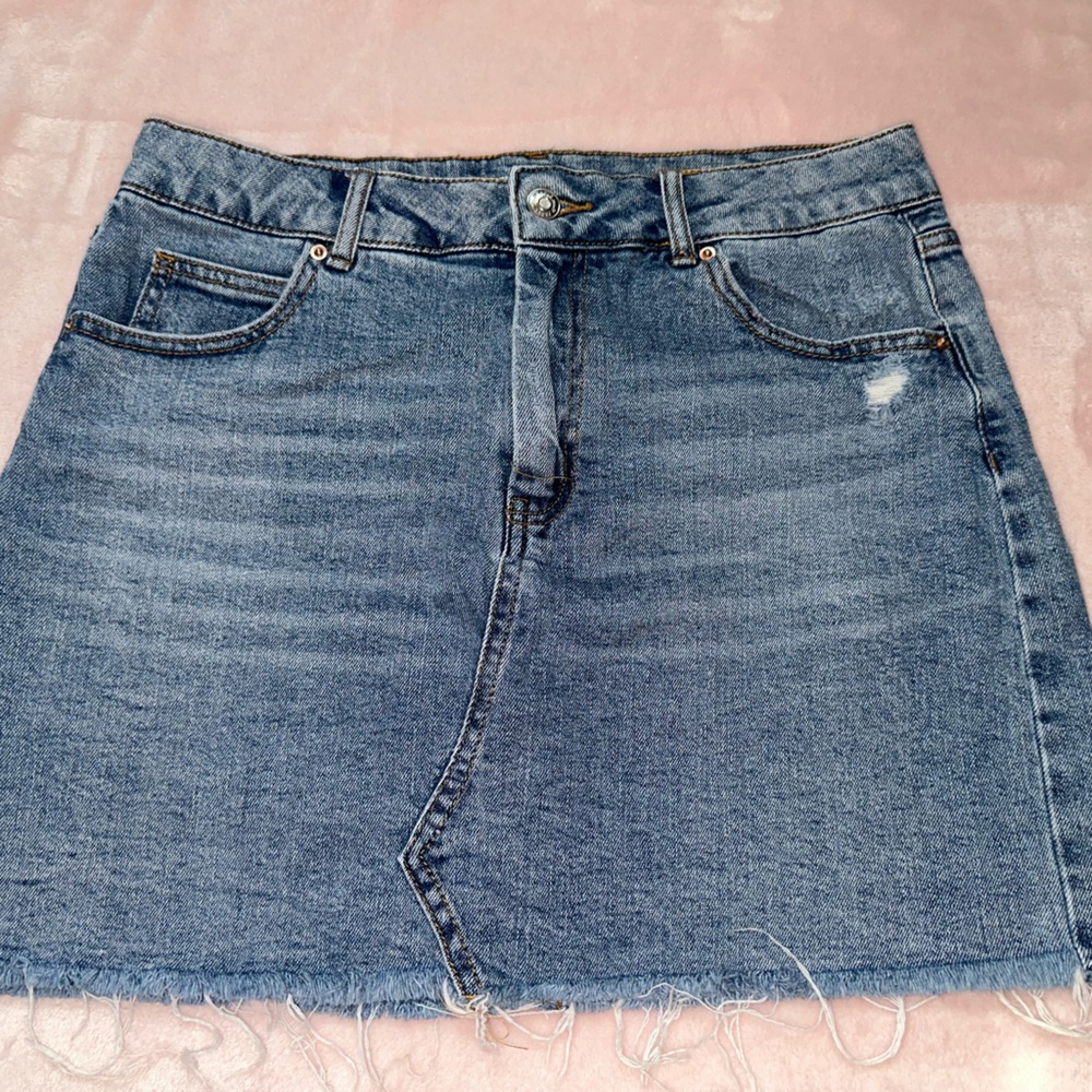 Wild Fable, Blue denim midi skirt <3